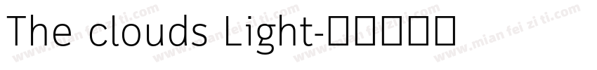 The clouds Light字体转换